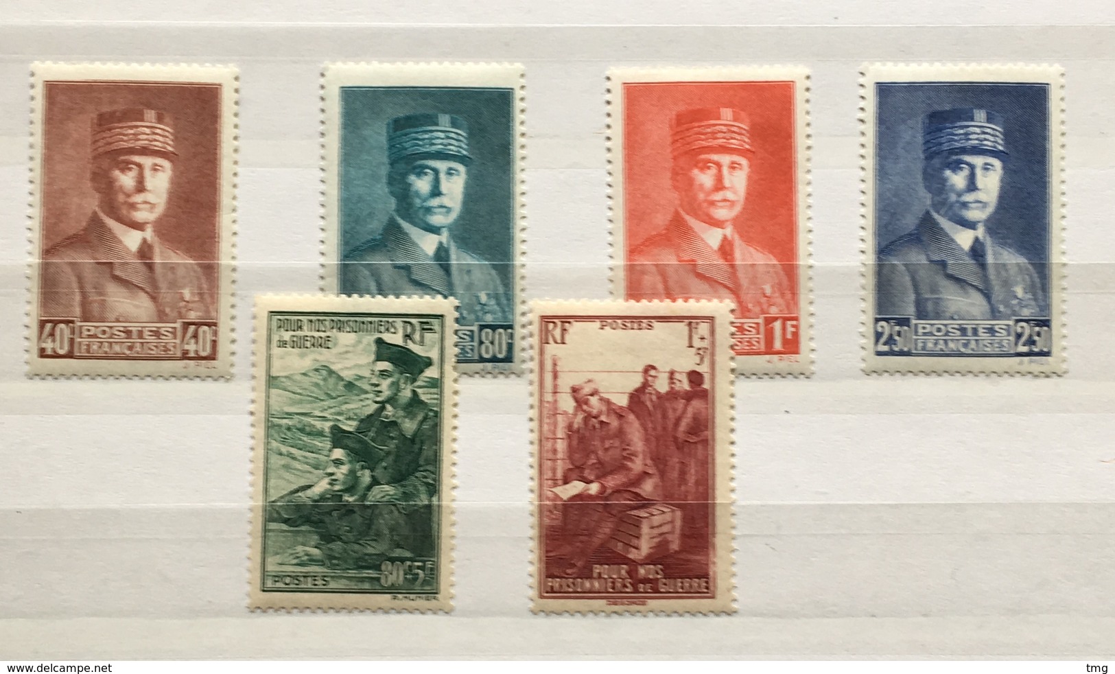 Timbres France YT 470 à 475 (*) 1940-41, Maréchal Pétain & Aux Prisonniers De Guerre (côte 4,20 Euros) – 103 - Unused Stamps