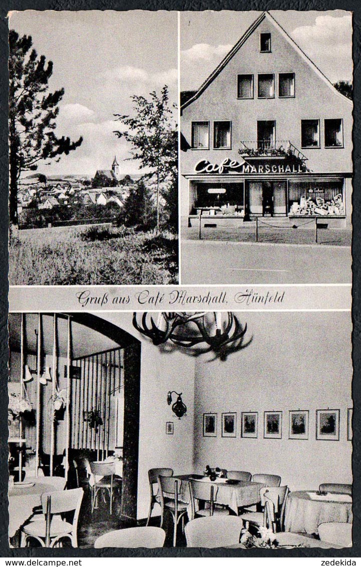 C5212 - Hünfeld Gruß Aus - Cafe Marschall Innenansicht - Foto Roth - Huenfeld