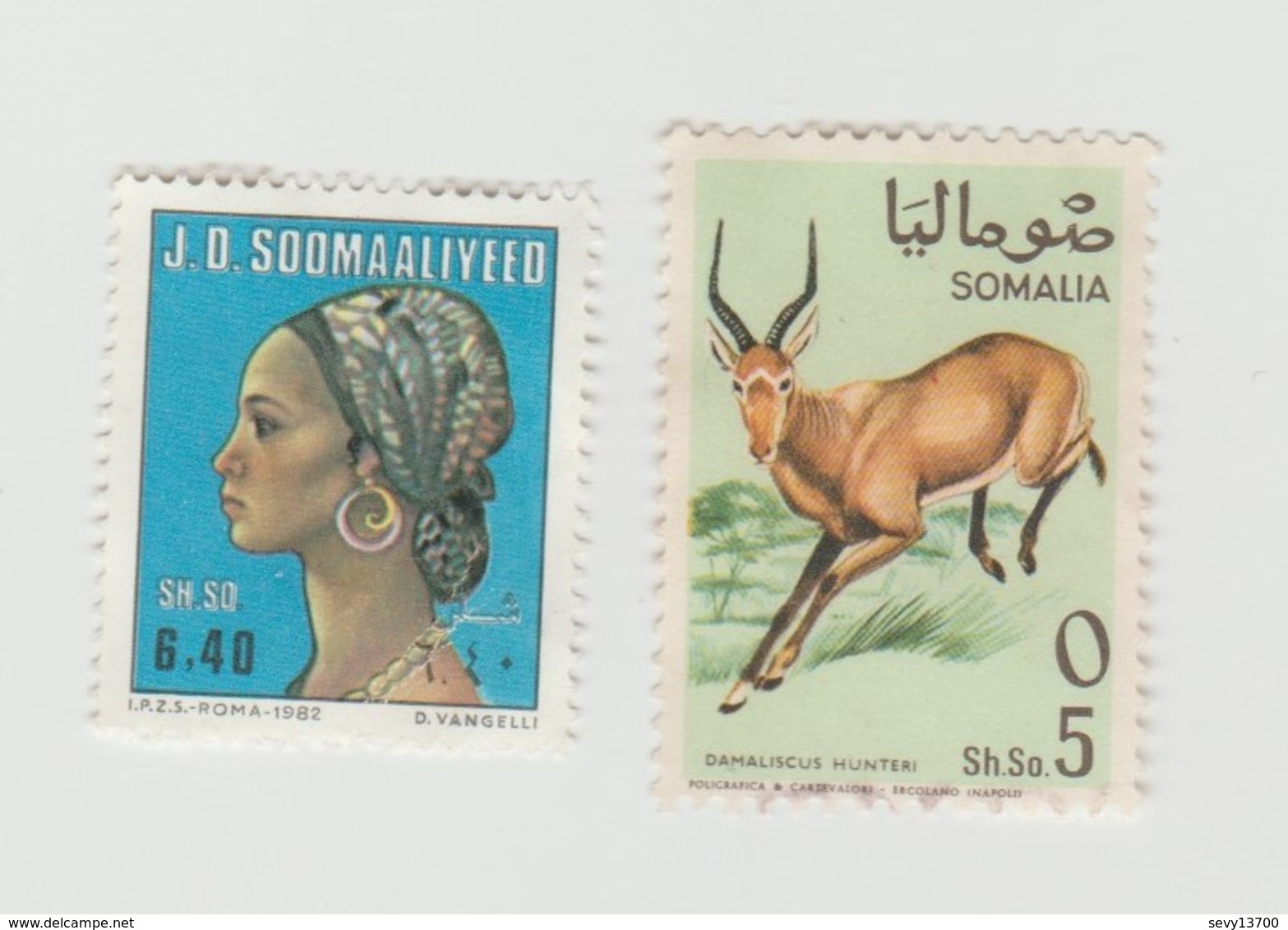 Somalie - Somalia - Lot 2 Timbres - Année 1982 Mi SO 330 - Année 1968 Mi SO 132 - Somalie (1960-...)