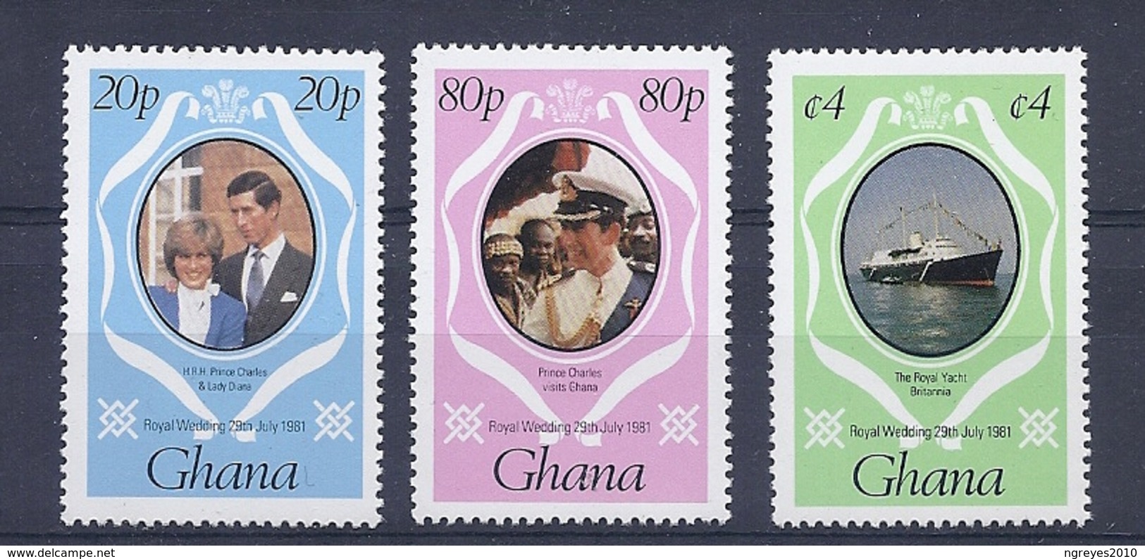 190031477  GHANA  YVERT   Nº  708/10  **/MNH - Ghana (1957-...)