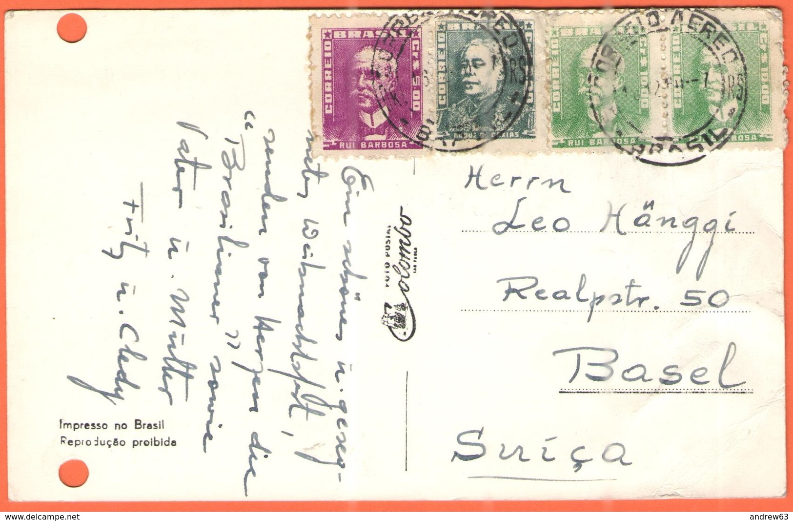 BRASILE - BRASIL - 1964 - 4 Stamps - PORTO ALEGRE - Est. R.G. Do Sul - Vista Aérea Do Cais ( Ed. Foto Postal Colombo Nº - Porto Alegre