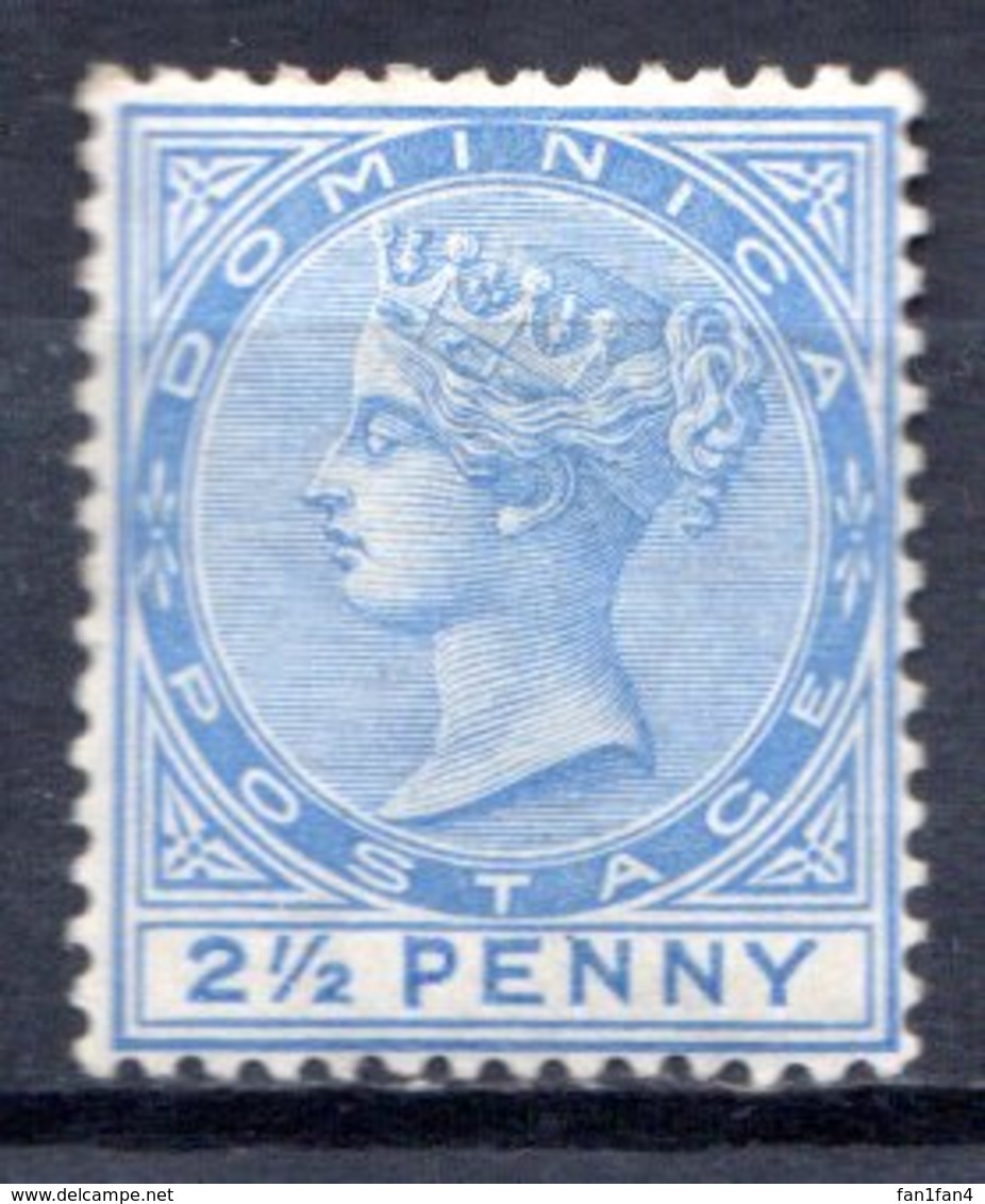 DOMINIQUE - (Colonie Britannique) - 1883-86 - N° 21 - 2 1/2 P. Bleu - (Victoria) - Dominica (...-1978)