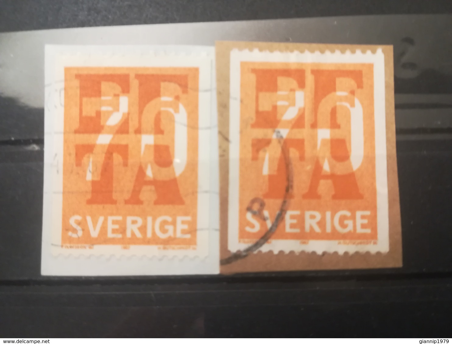 FRANCOBOLLI STAMPS SVEZIA SVERIGE 1967 USED SU FRAMMENTO EFTA SWEDEN FRAGMENTF - Usati