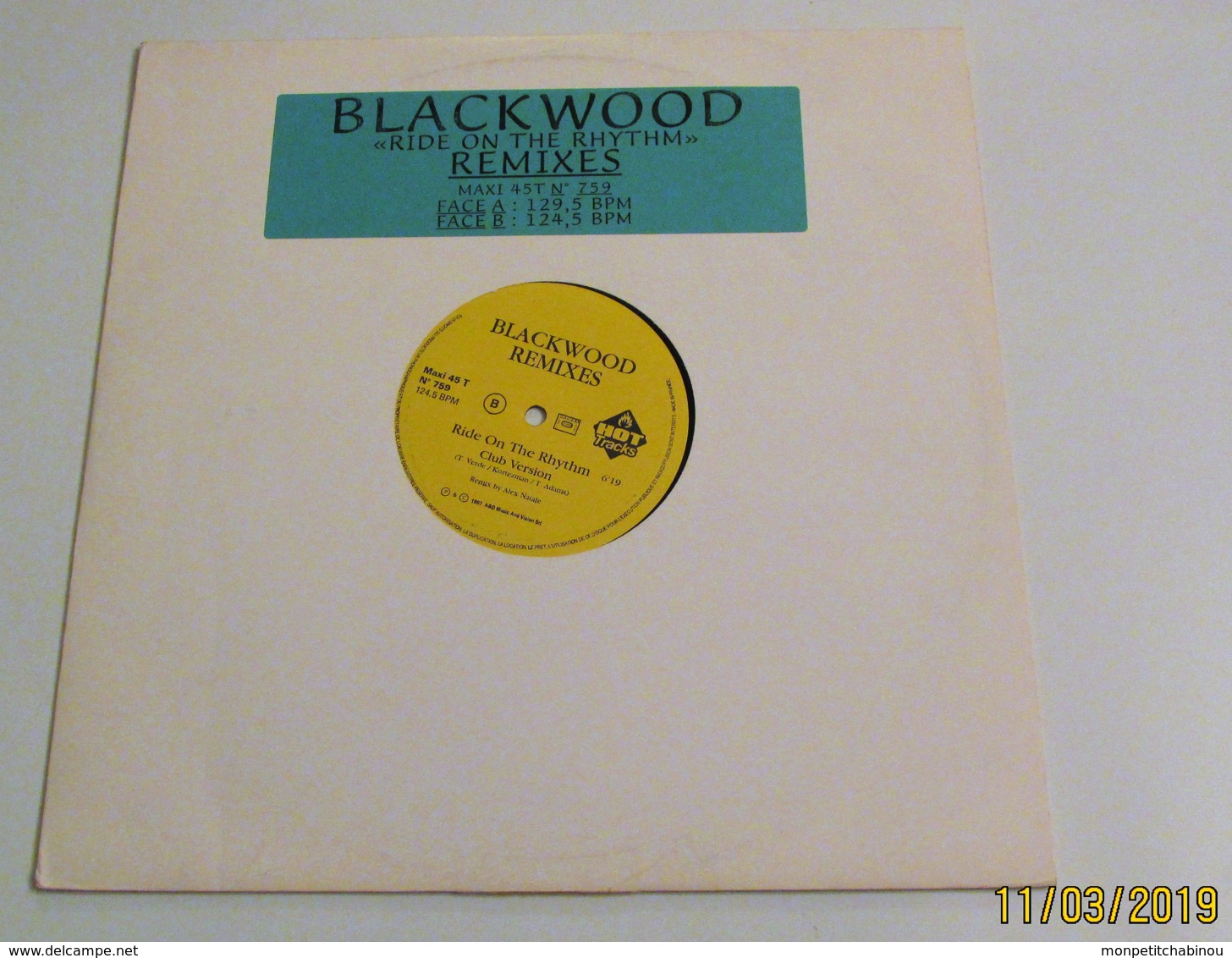 MAXI 45T BLACKWOOD : Ride On The Rhythm - 45 T - Maxi-Single