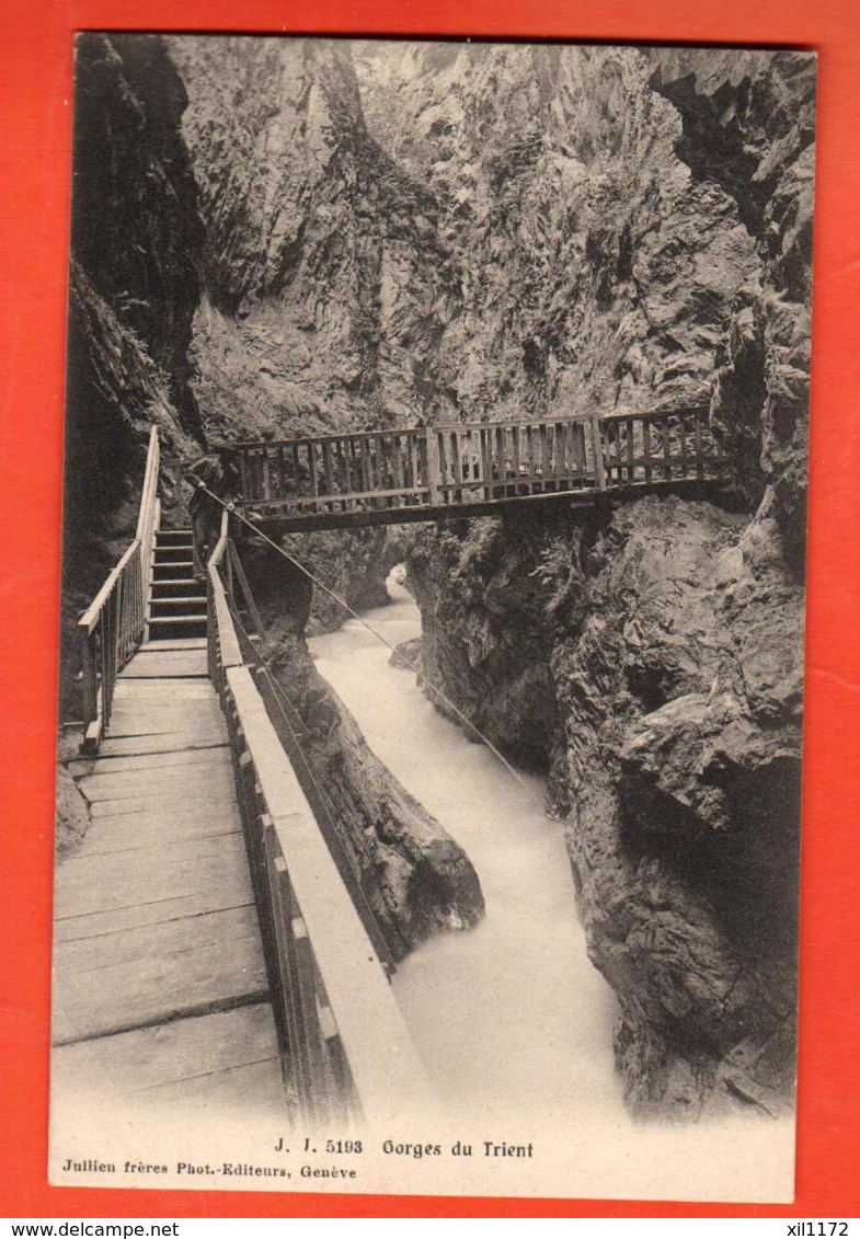 TSFF-12 Gorges Du Trient  Cachet Salvan 1907 - Salvan