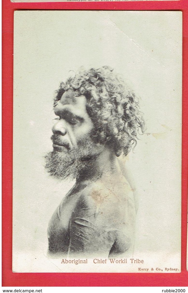 AUSTRALIE ABORIGINAL CHIEF WORKII TRIBE ABORIGENE CHEF DU PEUPLE NGADJURI CARTE EN BON ETAT - Aborigènes