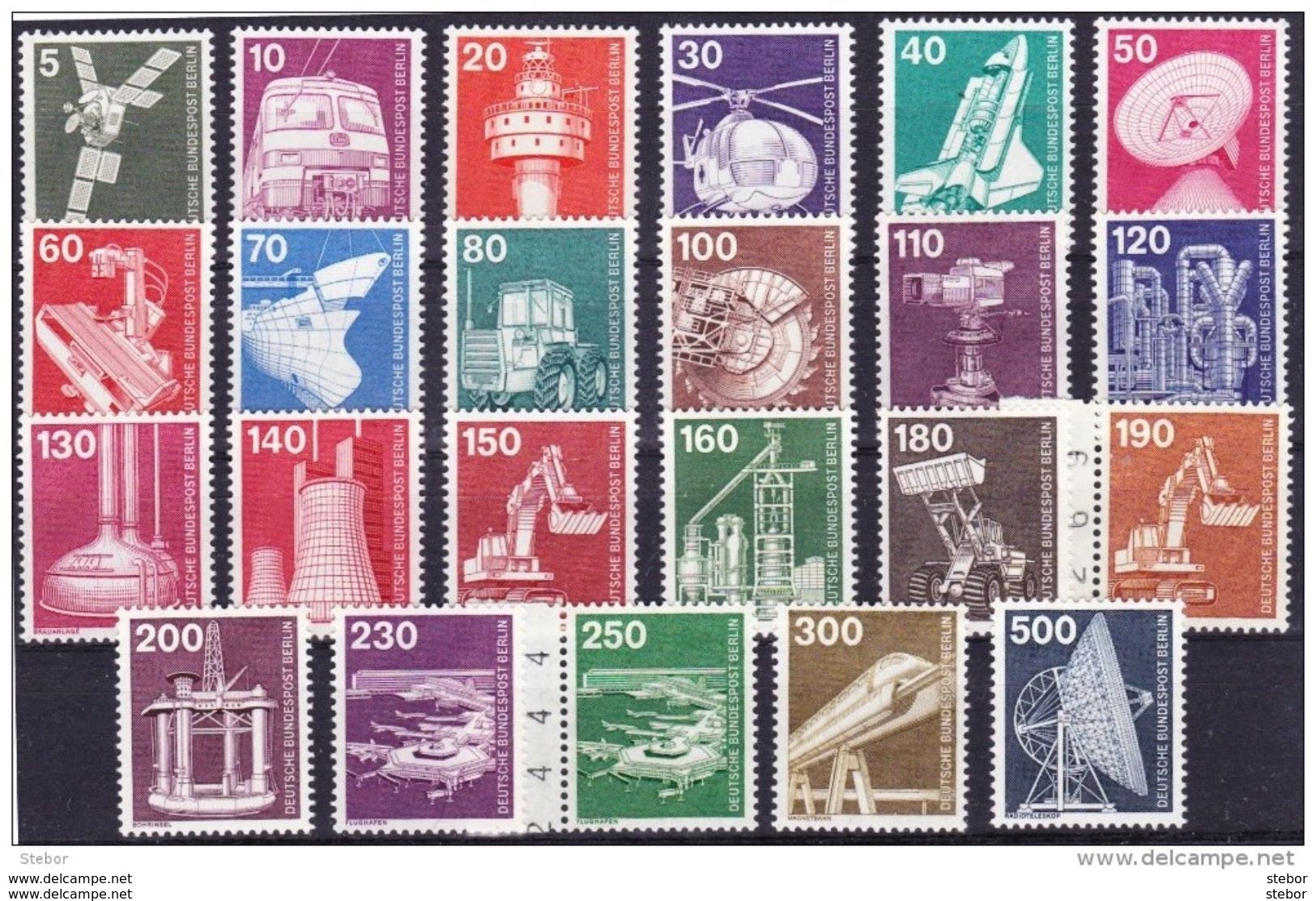 Duitsland Berlijn 1975 Volledige Reeks **, Zeer Mooi Lot Krt 3597 - Collections (sans Albums)