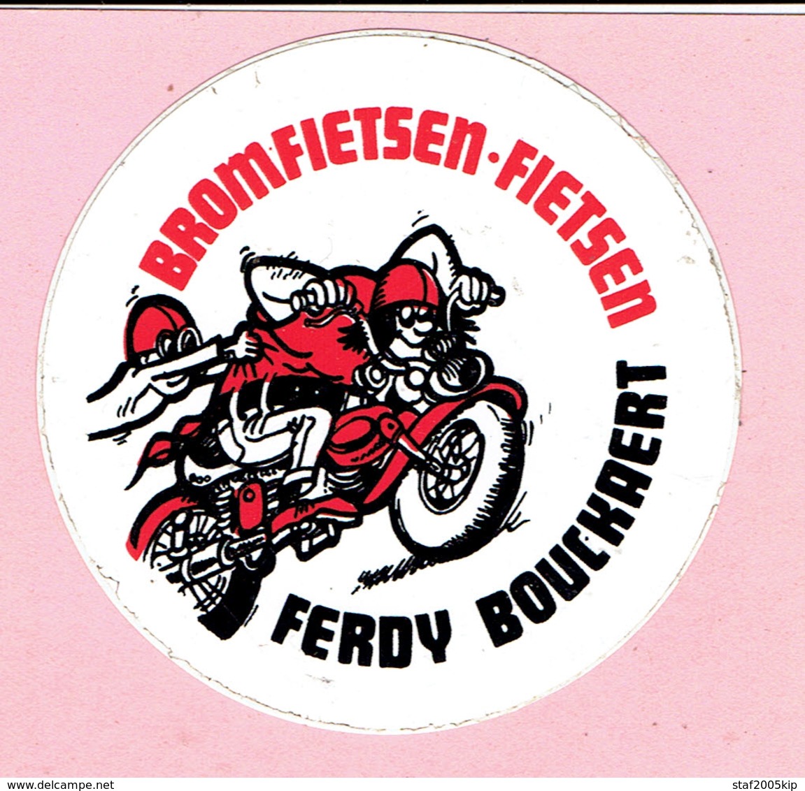 Sticker - BROMFIETSEN - FIETSEN - FERDY BOUCKAERT - Pegatinas