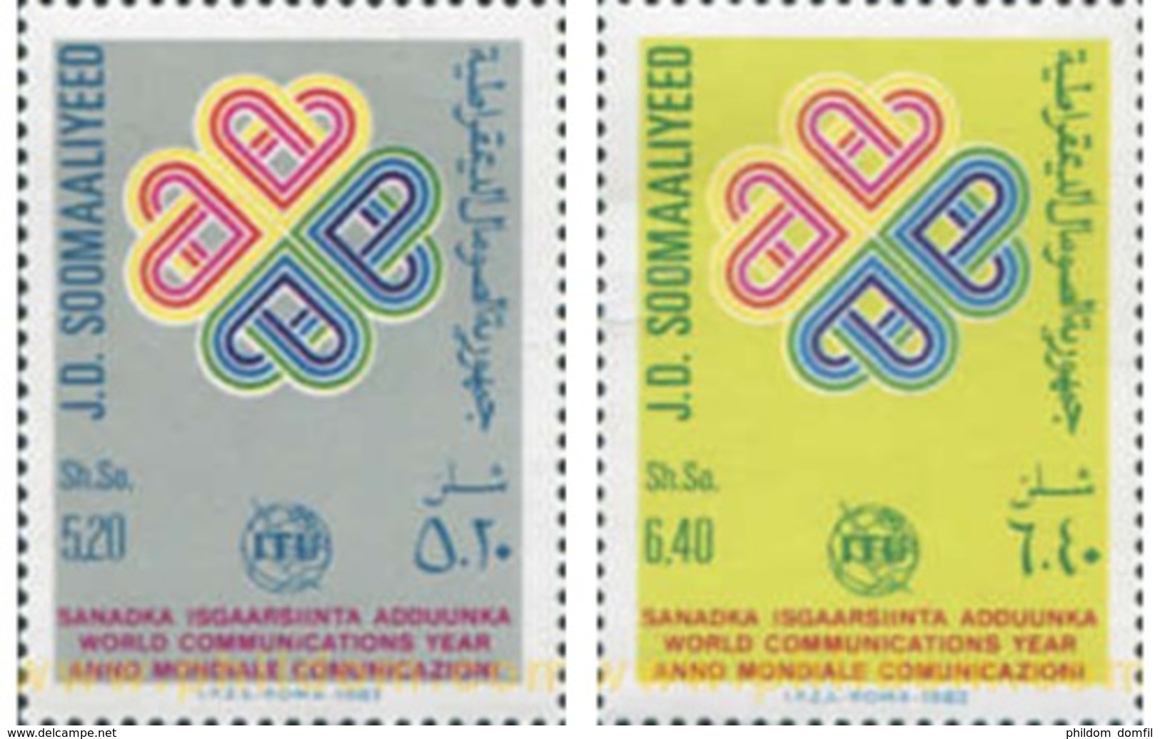 Ref. 363276 * MNH * - SOMALIA. 1983. TELECOMMUNICATIONS INTERNATIONAL YEAR . AÑO INTERNACIONAL DE LAS TELECOMUNICACIONE - Somalie (1960-...)