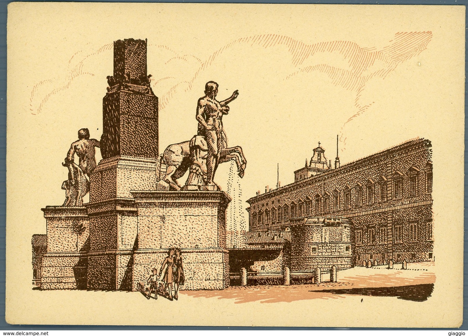 °°° Cartolina - Roma N. 857 Palazzo Del Quirinale Con La Fontana E Le Statue Di Castore E Polluce Nuova °°° - Autres & Non Classés