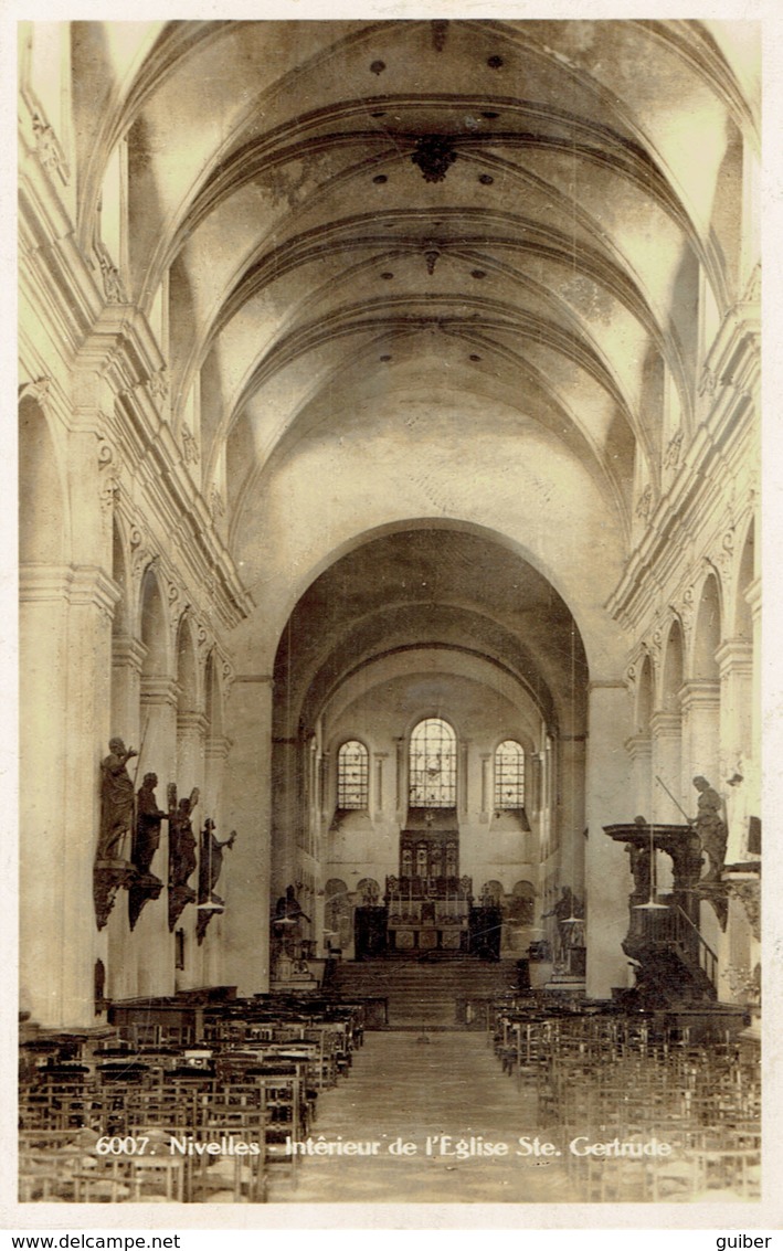 Nivelles Interieur De L'église Ste Gertrude Carte Photo N° 6007 - Nijvel