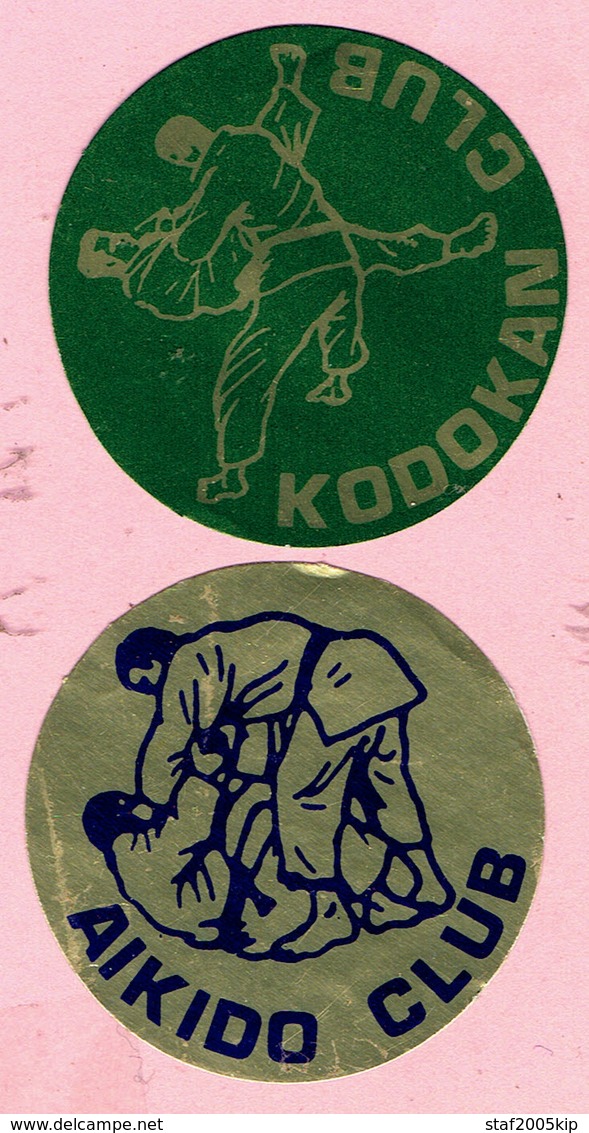 Sticker - AIKIDO CLUB + KODOKAN CLUB - Autocollants
