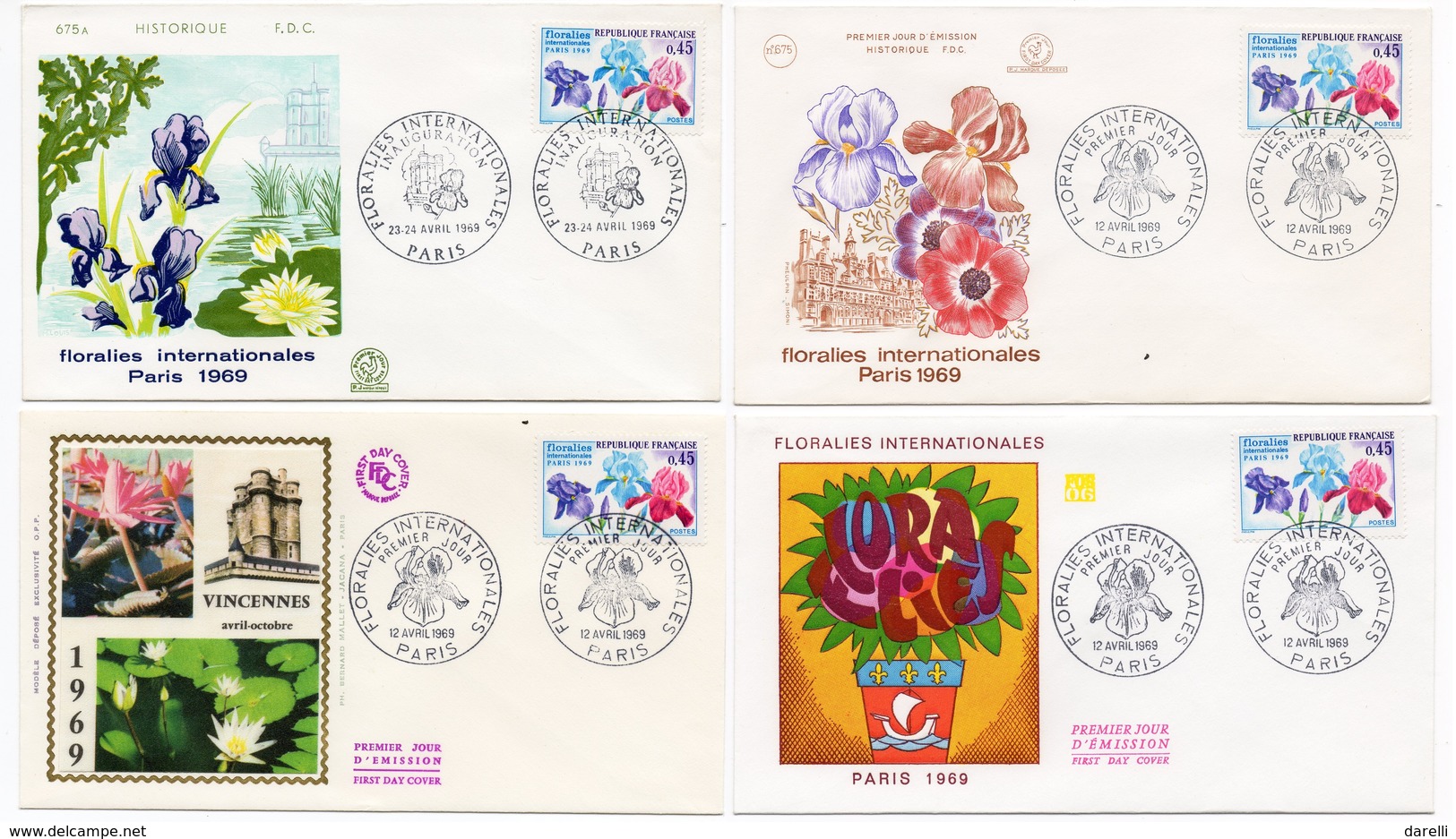 FDC  France 1969  - Floralies De Paris 1969 - YT 1597 - Paris - 1960-1969