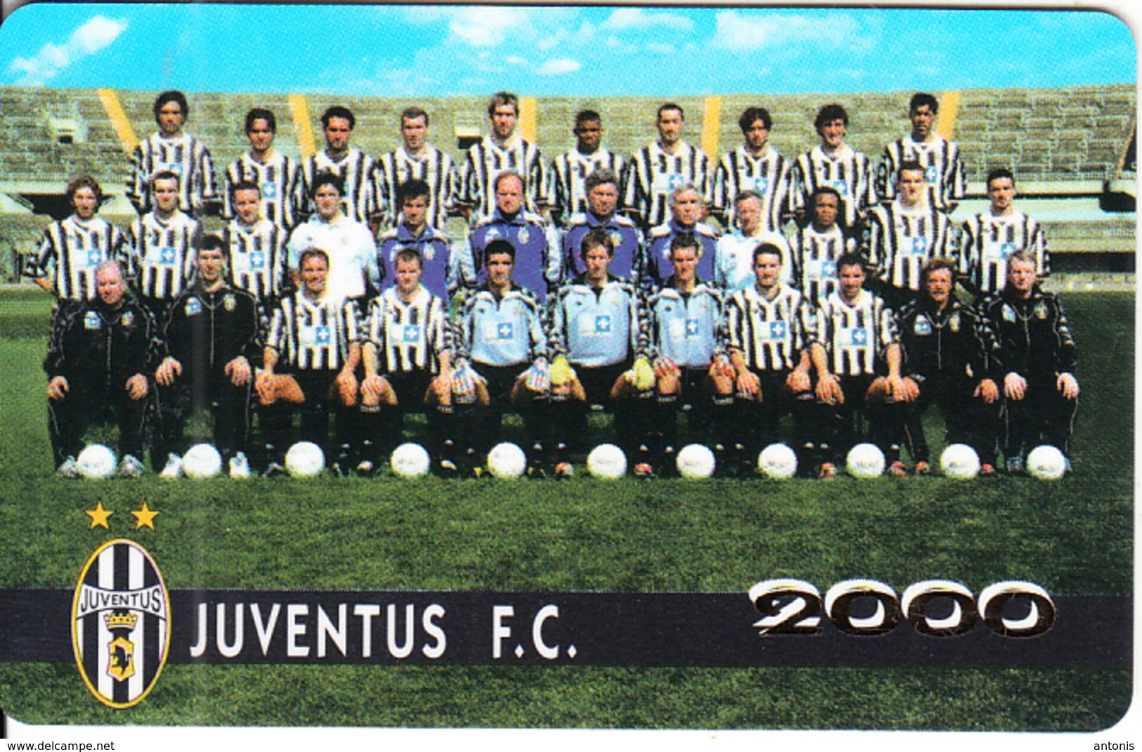 SAN MARINO - JUVENTUS FC 2000, TCP/Westel Promotion Prepaid Card, Tirage 15000, Exp.date 30/06/00, Mint - Saint-Marin