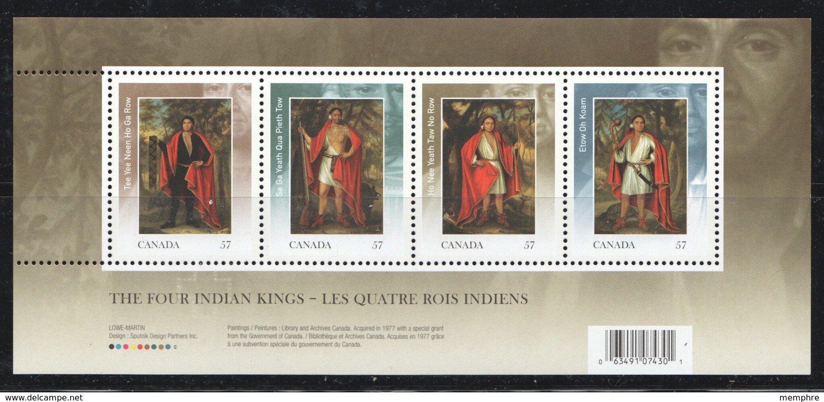 2010 Indian Kings In London 1710 Paintings Souvenir Sheet Of 4 Different Sc 2383  MNH - Neufs