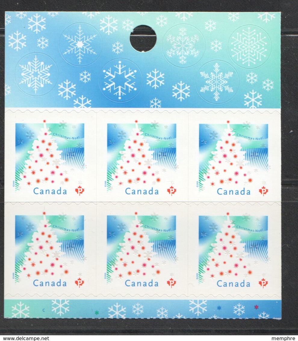 2009  Christmas Tree  Booklet Pane Of 6  Sc 2345 - Ungebraucht