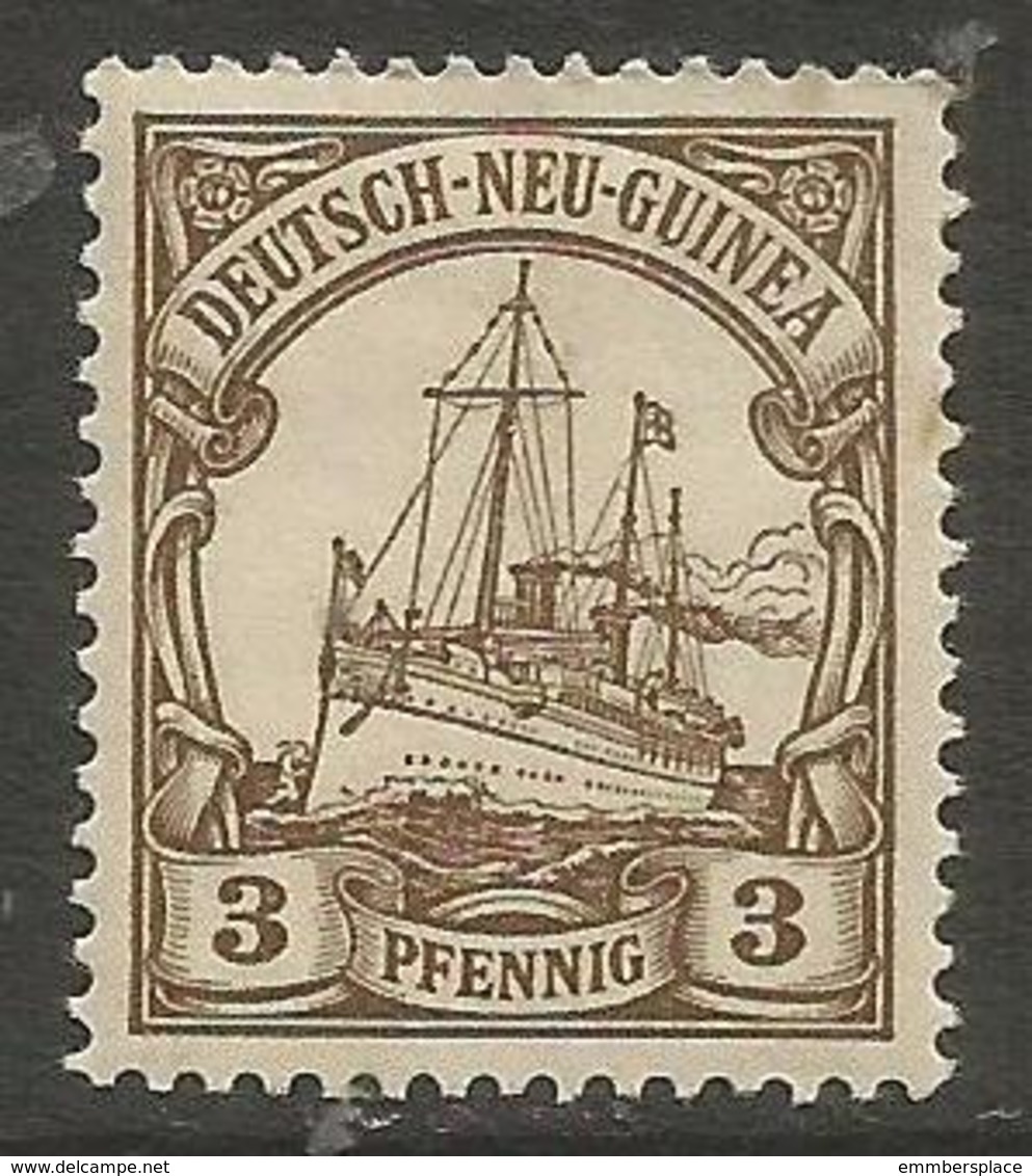 German New Guinea - 1901 Kaiser's Yacht 3pf Mint Hinged *   Sc 7 - German New Guinea