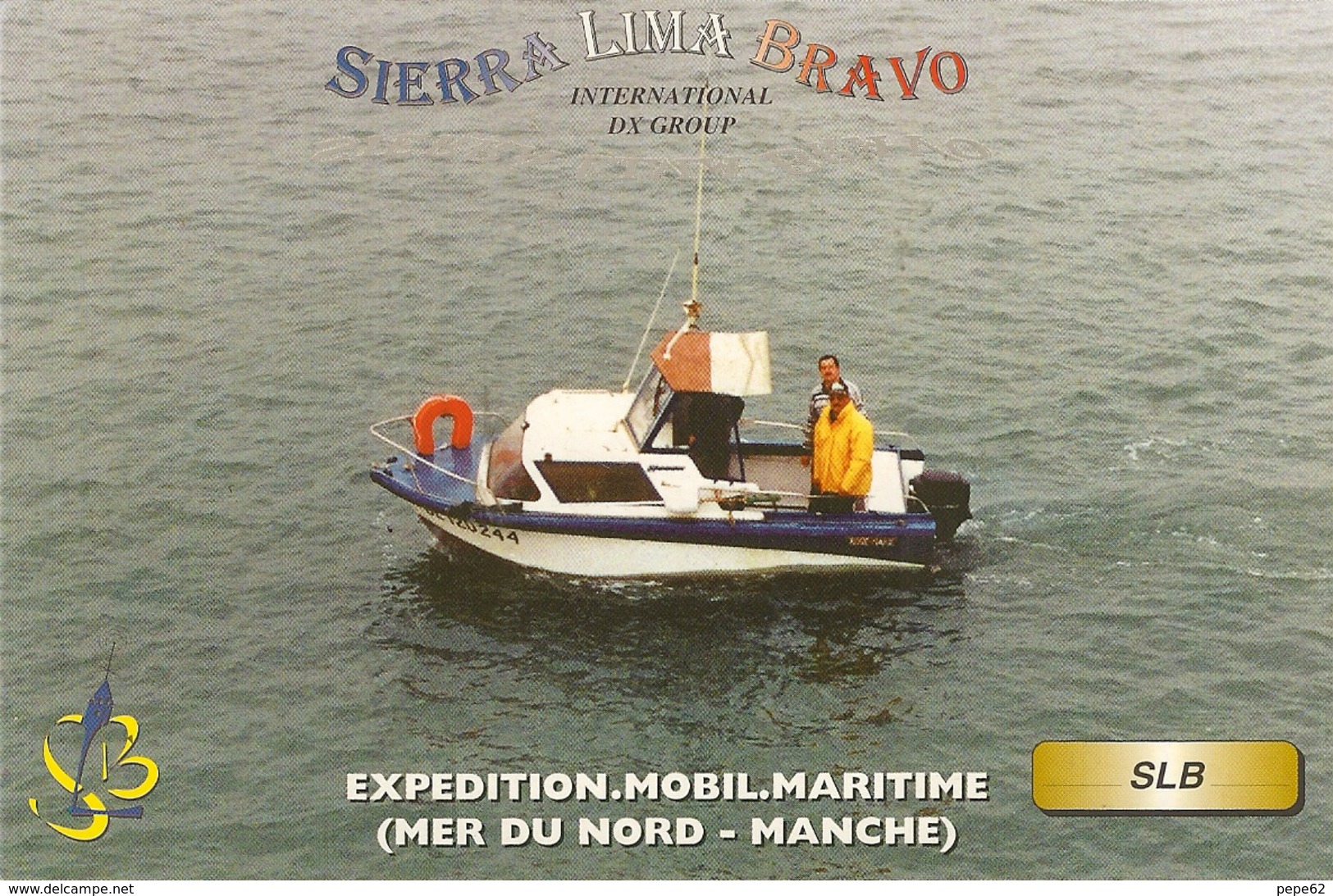 Carte De Qsl-expedition Mobil Maritime-mer Du Nord - Manche--slb Labourse -cpm - CB