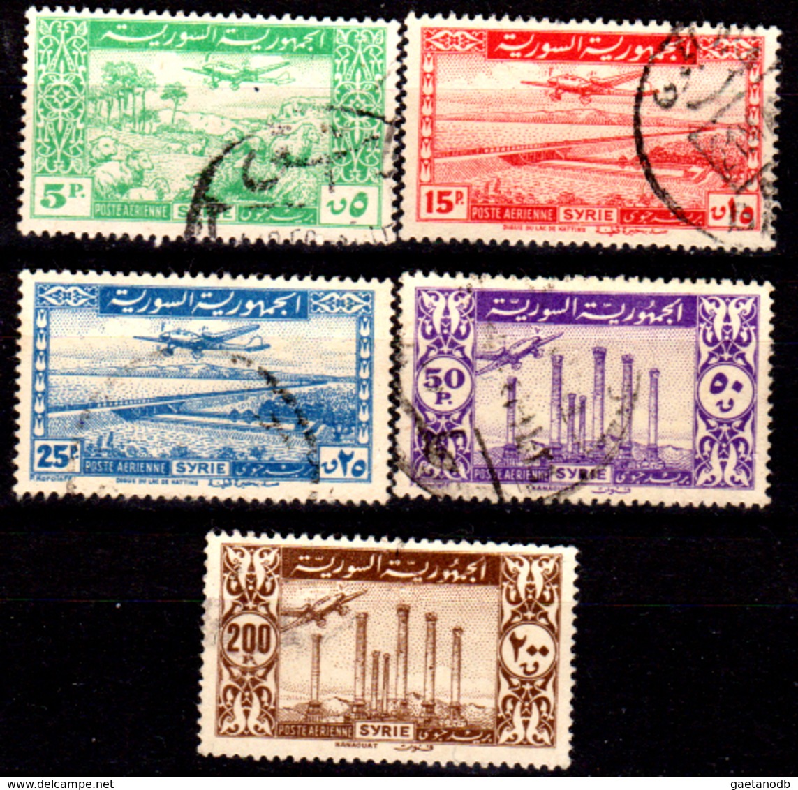 Siria-00152 - Posta Aerea 1946 (o) Used - Senza Difetti Occulti. - Siria