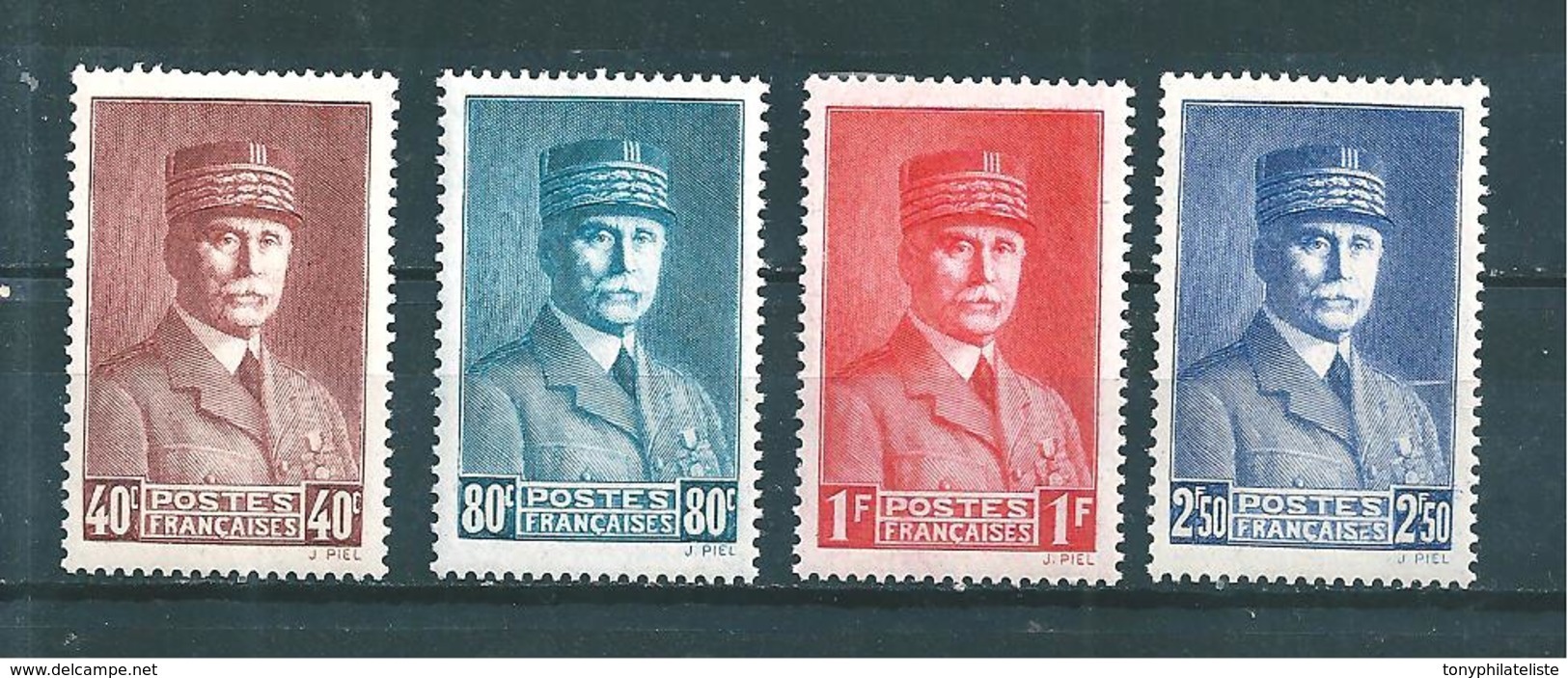 France Timbres De 1940/41  N°470 A 473  Maréchal Pétain  Neufs ** Sans Charnière - Unused Stamps