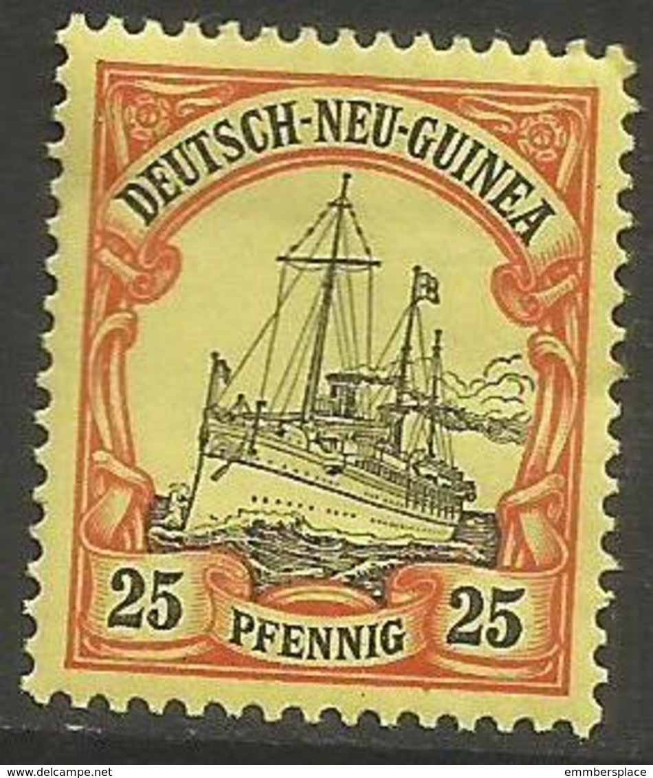 German New Guinea - 1901 Kaiser's Yacht 25pf Mint Hinged    Sc 11 - Nouvelle-Guinée