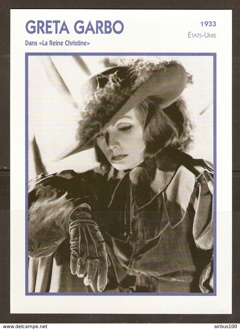 PORTRAIT DE STAR 1933 ETATS UNIS USA - ACTRICE GRETA GARBO LA REINE CHRISTINE - ACTRESS CINEMA - Fotos