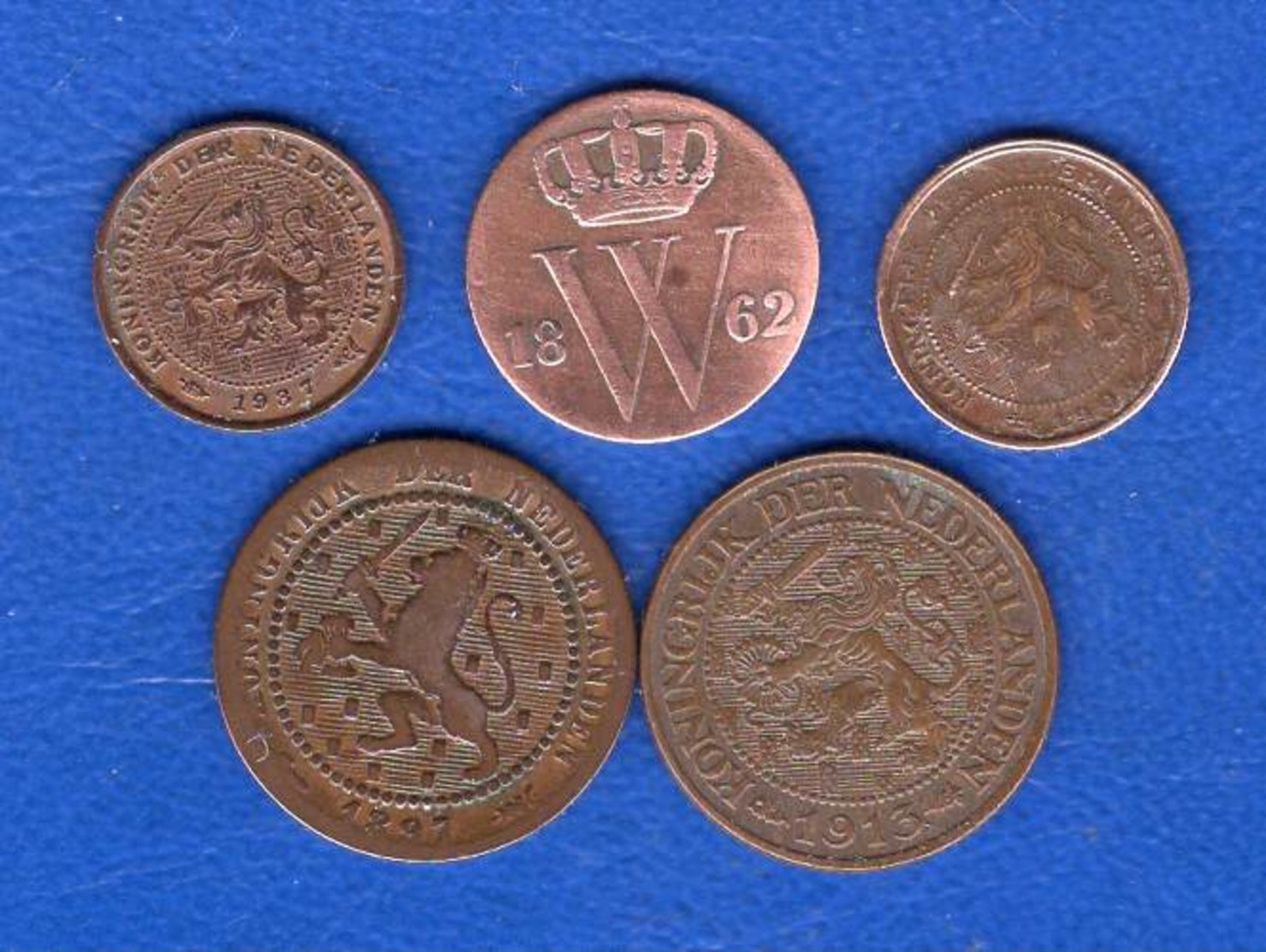 Pays Bas  5  Pieces - 1849-1890 : Willem III