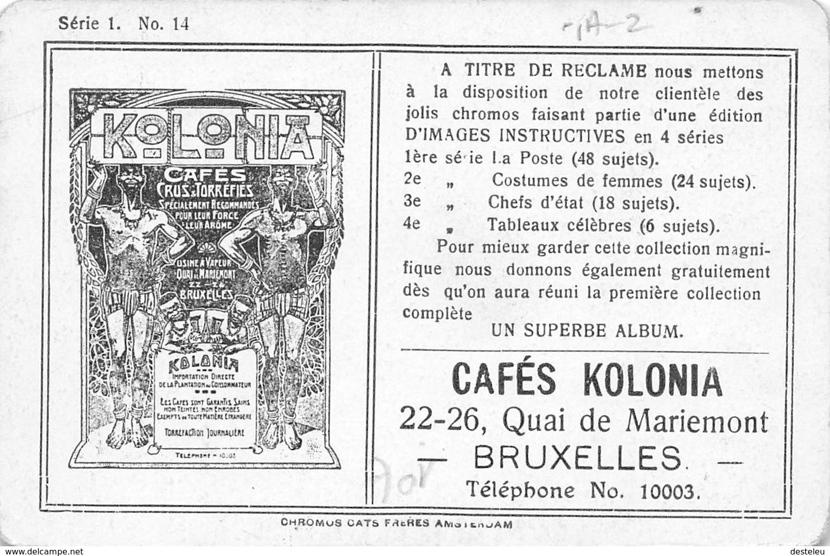 De Post In Mexico Card Cafés Kolonia - Autres & Non Classés