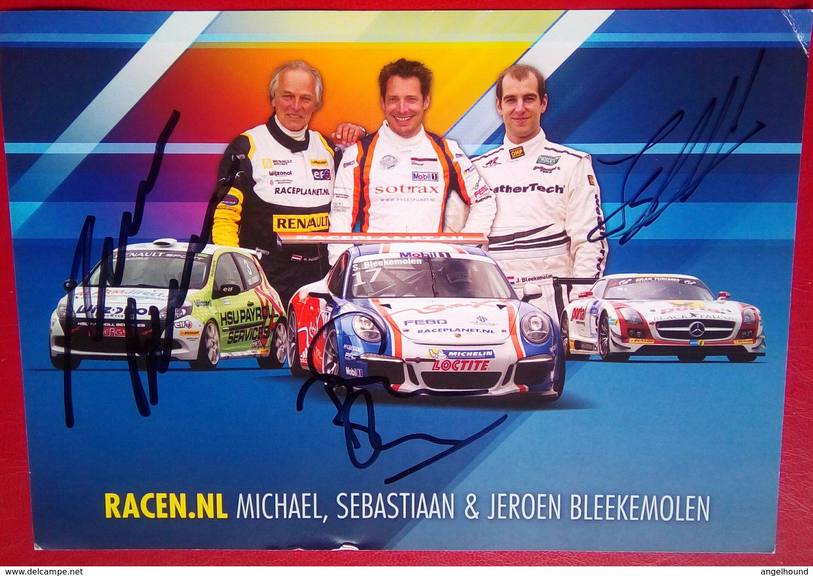 Michael , Sebastiaan And Jeroen Bleekemolen   Signed Card - Authographs