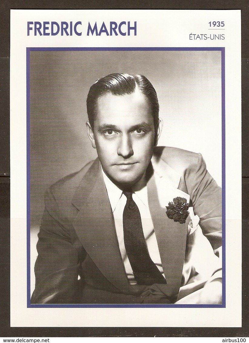 PORTRAIT DE STAR 1935 ETATS UNIS USA - ACTEUR FREDRIC MARCH - ACTOR CINEMA - Fotos