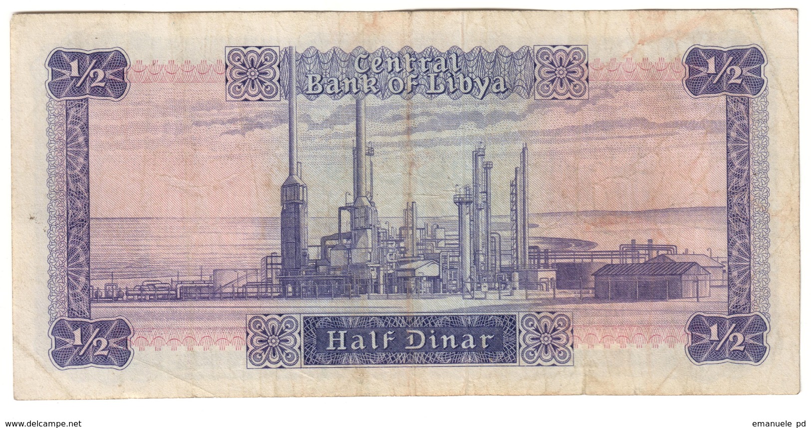 Libya 1/2 Dinar 1972 - Libia