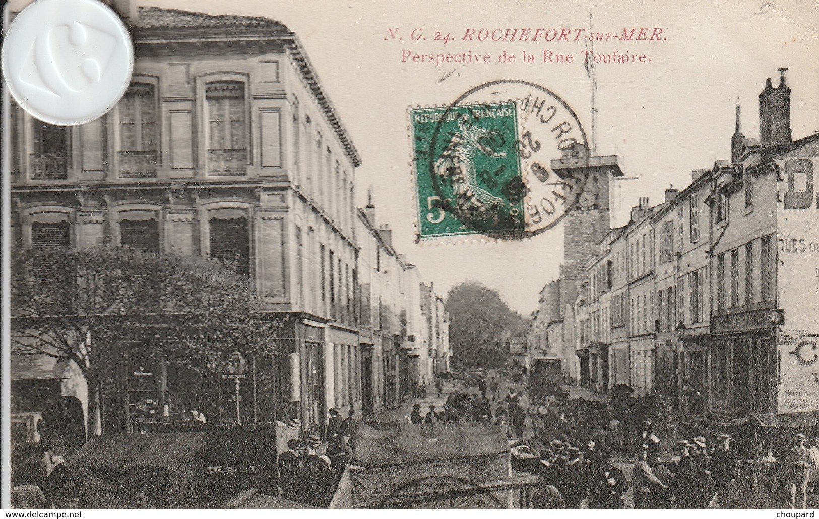 17 -Très Belle Carte Postale Ancienne De  ROCHEFORT SUR MER   Rue Toufaire - Rochefort