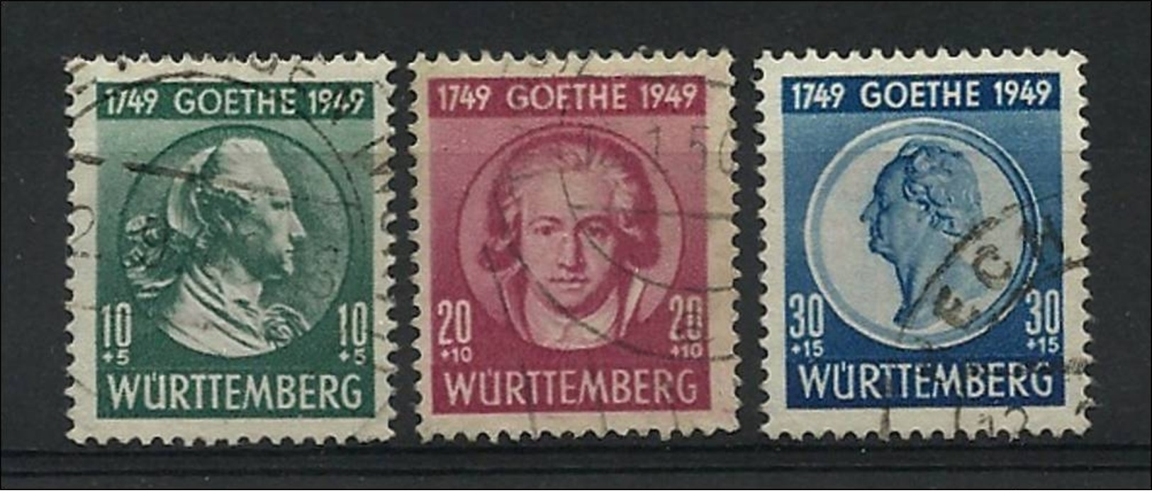 Franz. Zone, Württemberg, Goethesatz, Sauber - Sonstige & Ohne Zuordnung