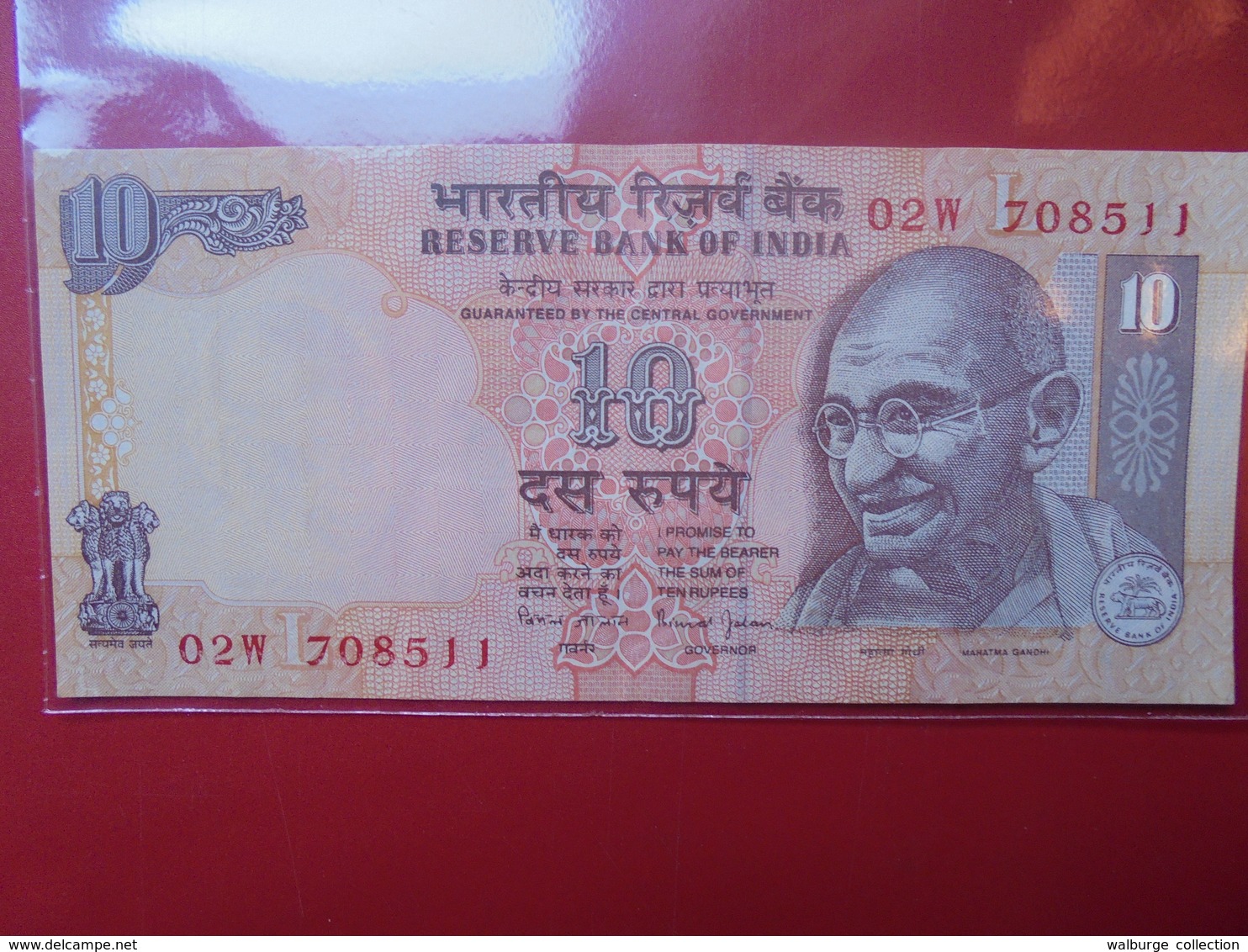 INDE 10 RUPEES "GANDHI" CIRCULER - Inde