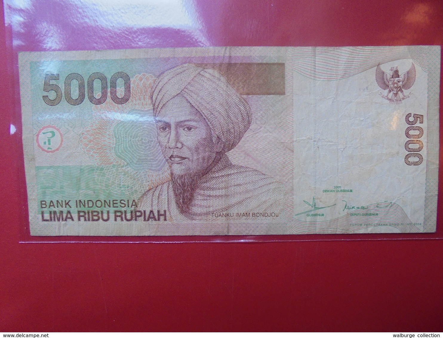 INDONESIE 5000 RUPIAH 2001 CIRCULER - Indonésie