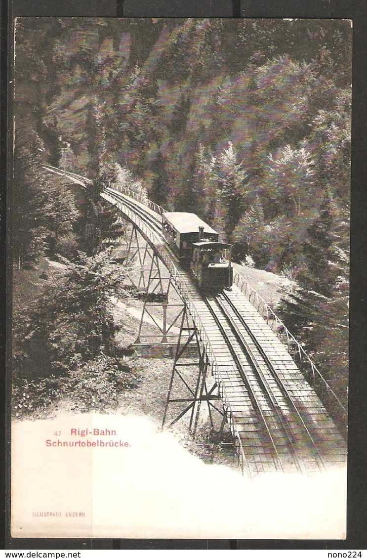 Carte P ( Suisse / Rigi-Bahn / Schnurtobelbrücke  ) - Treni