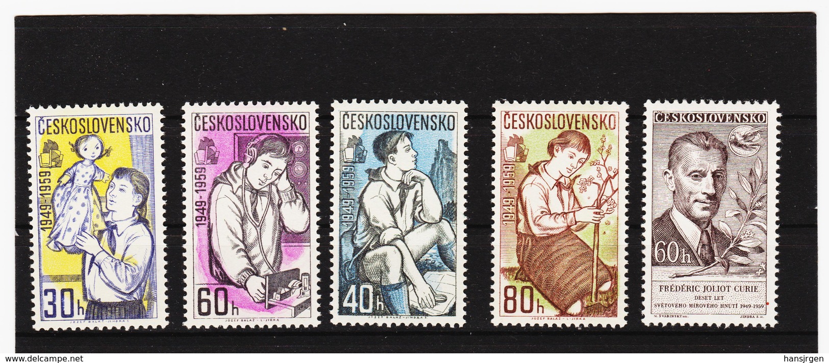 Post214 TSCHECHOSLOWAKEI CSSR 1958 MICHL 1127/31 ** Postfrisch SIEHE ABBILDUNG - Ungebraucht