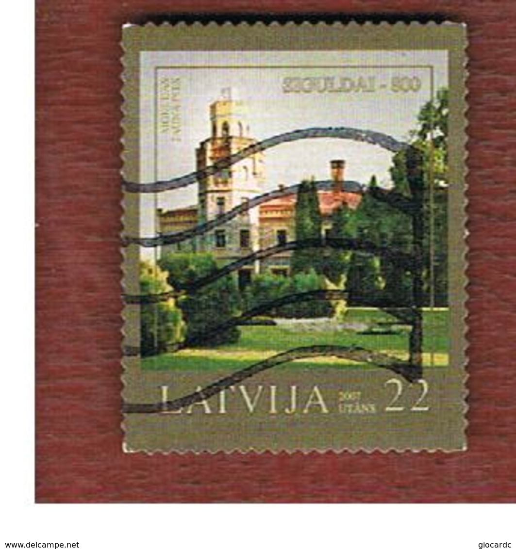 LETTONIA (LATVIA)   - MI 704  -      2007   800^ ANNIVERSARY OF SIGULDA       -   USED - Lettonia