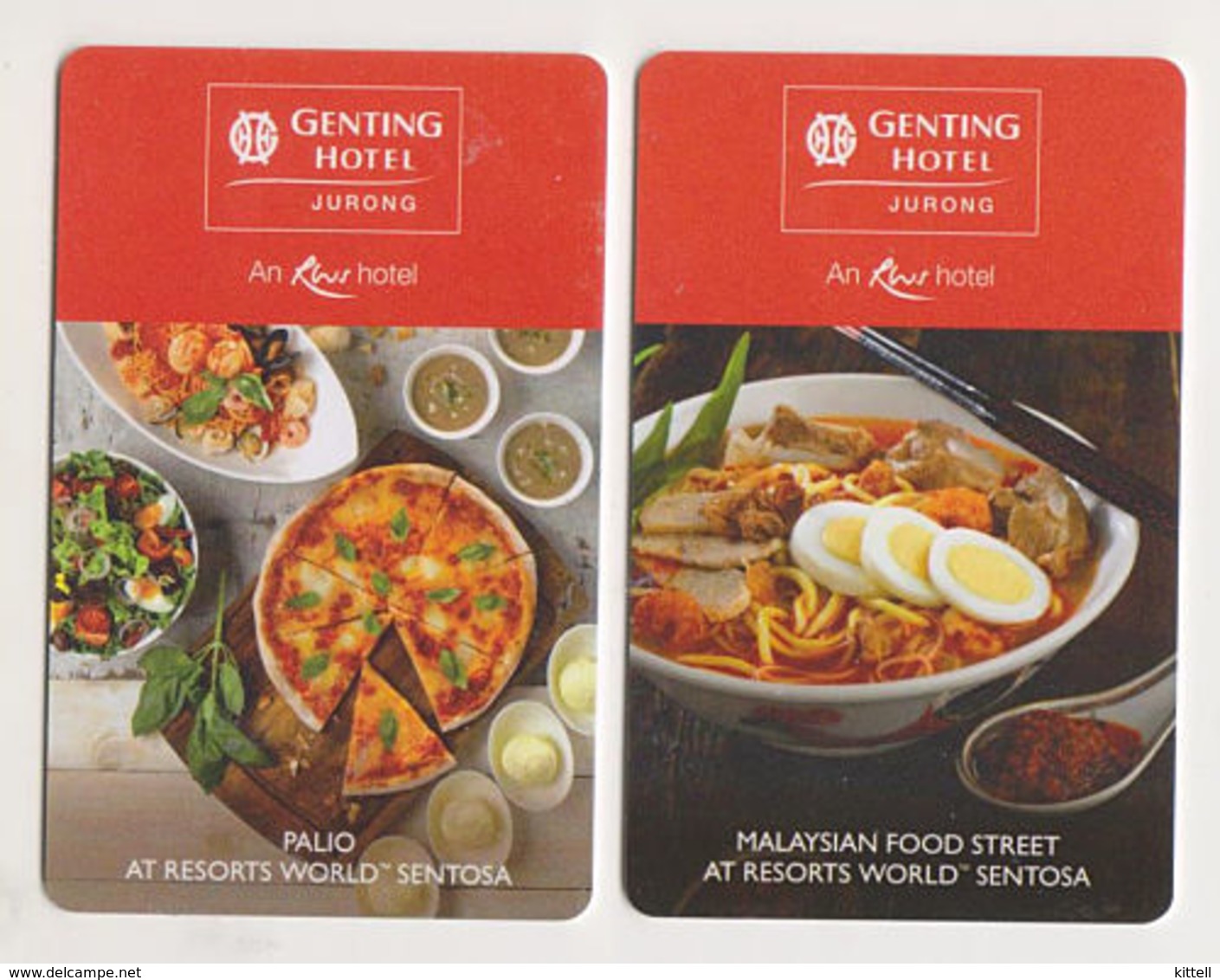 Genting Hotel Jurong Singapore Keycard (2 Cards) - Cartes D'hotel