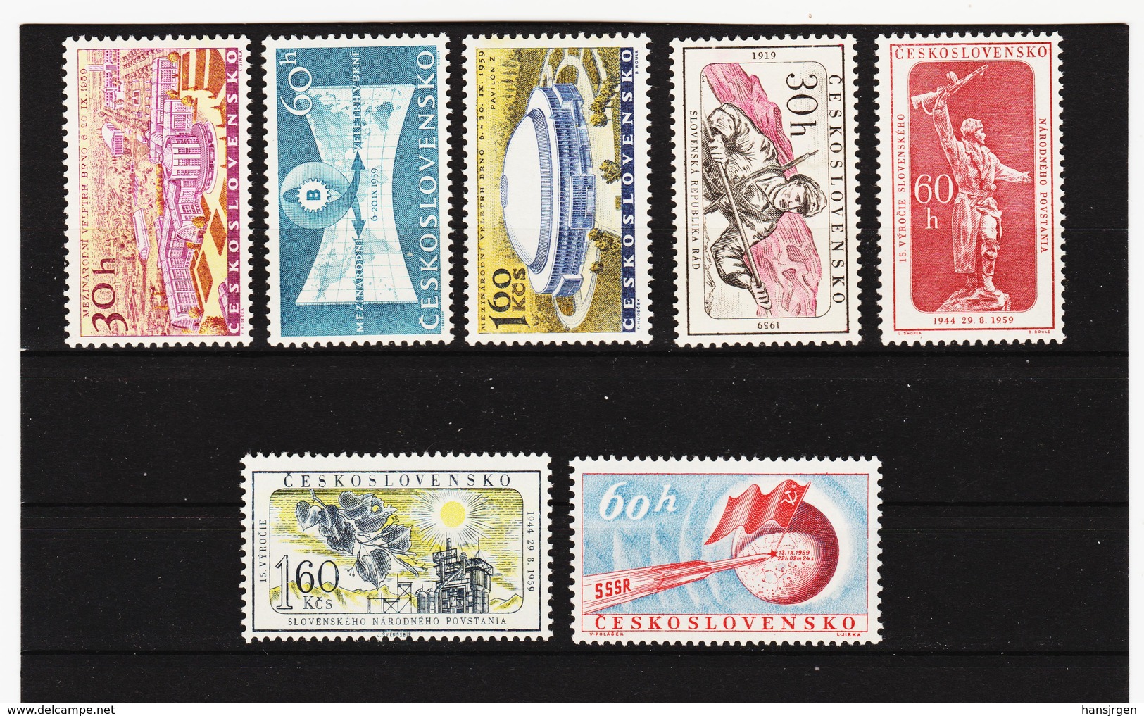 Post218 TSCHECHOSLOWAKEI CSSR 1959 MICHL 1146/52 ** Postfrisch SIEHE ABBILDUNG - Ungebraucht