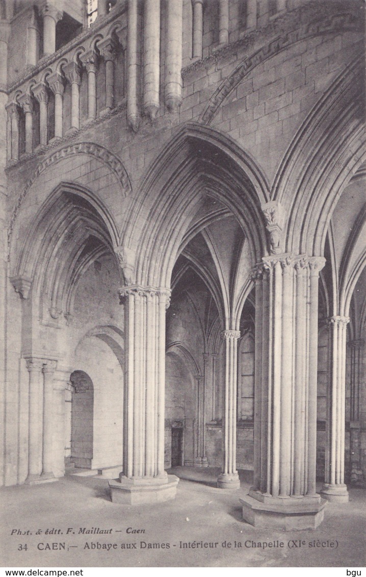Caen (14) - Abbaye Aux Dames - Intérieur De La Chapelle - Caen