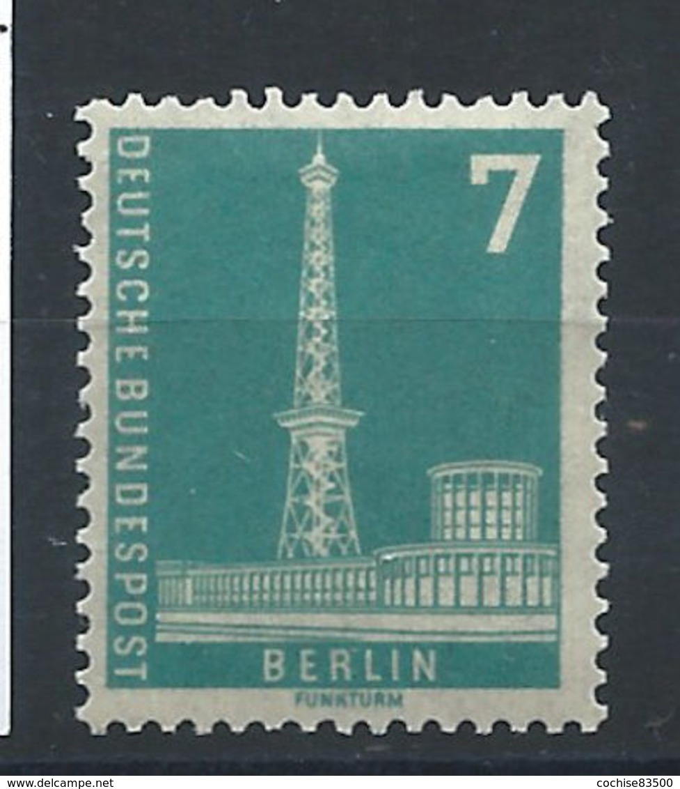 Allemagne Berlin N°120* (MH) 1956 - Tour De Radio - Berlin - Nuevos