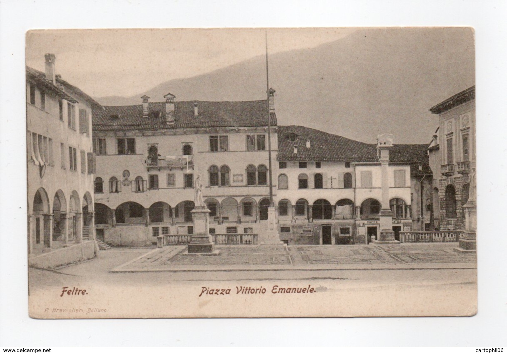 - CPA FELTRE (Italie) - Piazza Vittorio Emanuele - Ed. P. Breveglieri - - Other & Unclassified