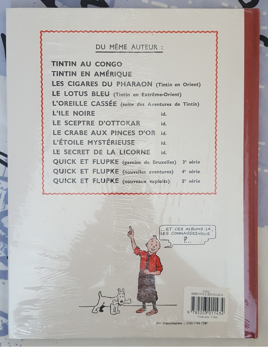 BD Tintin L'oreille Cassée Fac Similé Couleur EO Neuf - Hergé - Tintin