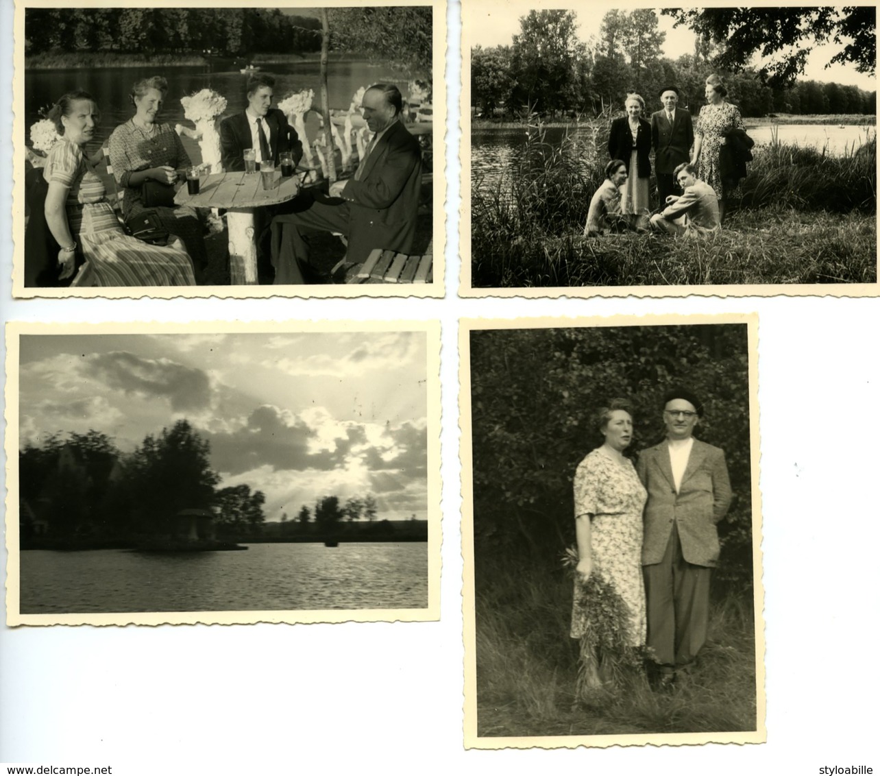 Set Van 11 Foto's Vieux Castel Zoete Waters Oud-Heverlee Spaans Dak Vieux-Heverle Eaux Douces 1950 - Lieux