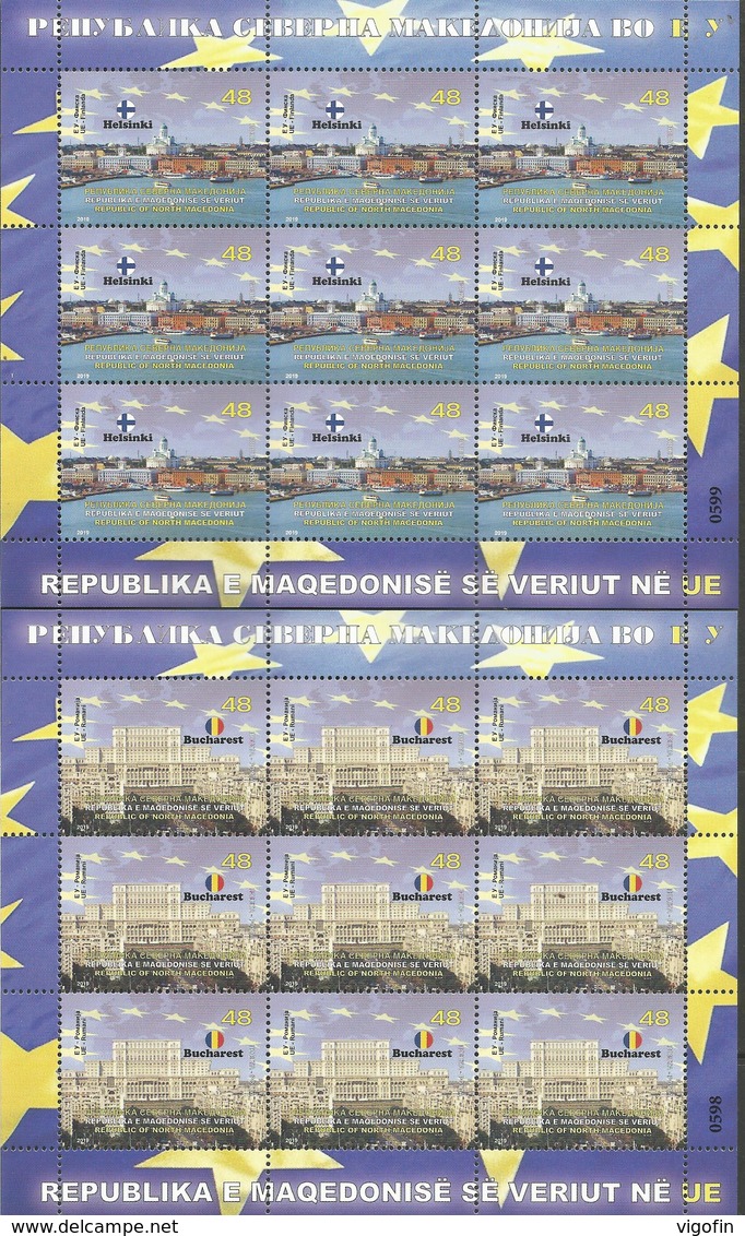 MK 2019-09A MK IN EU, NORTH MACEDONIA, 2MS, MNH - 2019