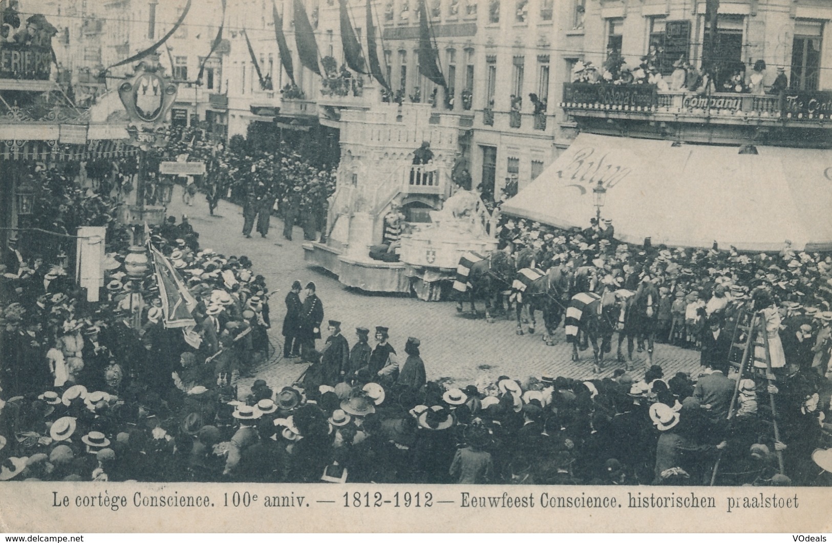 CPA - Belgique - Le Cortège Conscience - 100 Anniversaire - 1812-1912 - Autres & Non Classés