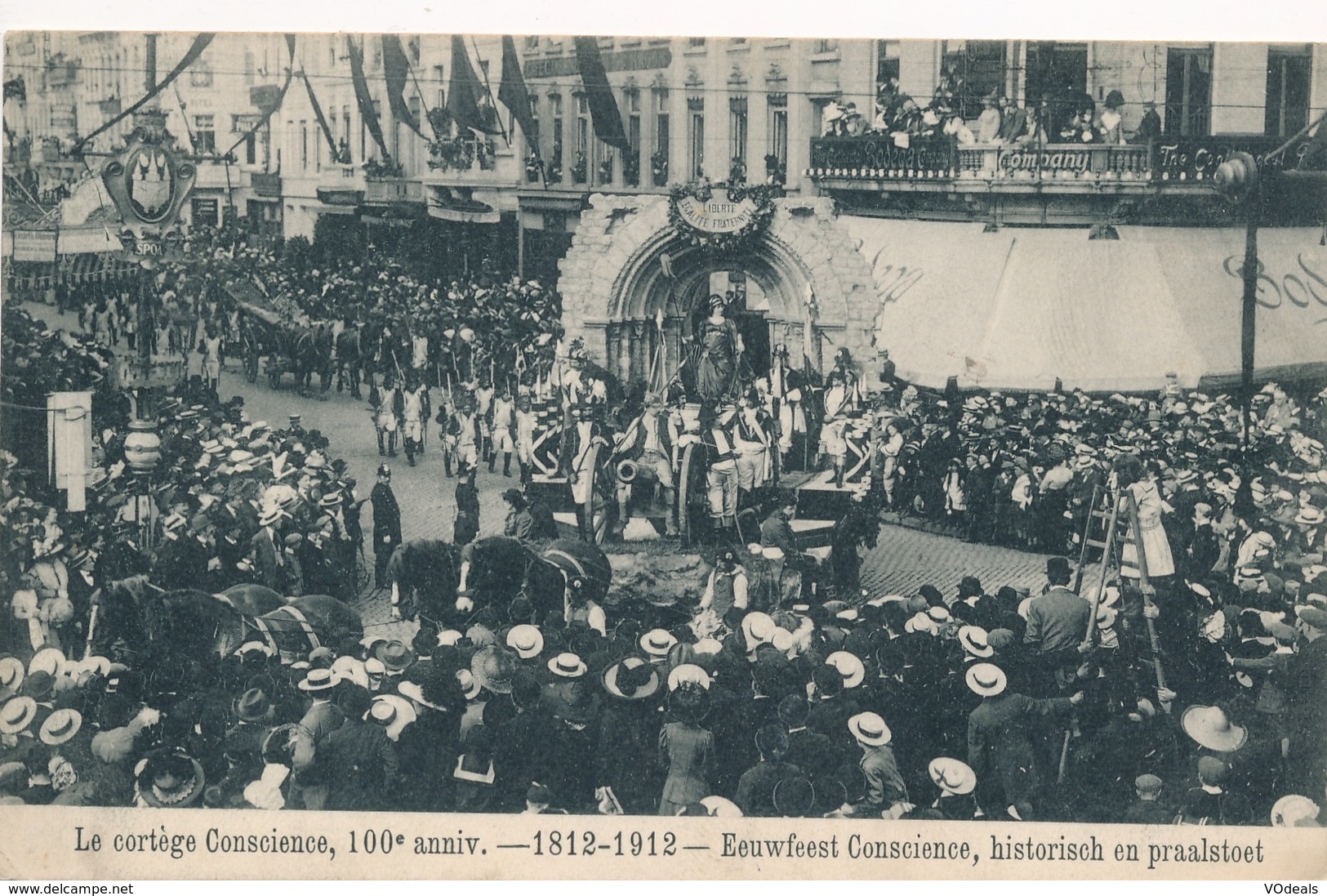 CPA - Belgique - Le Cortège Conscience - 100 Anniversaire - 1812-1912 - Autres & Non Classés