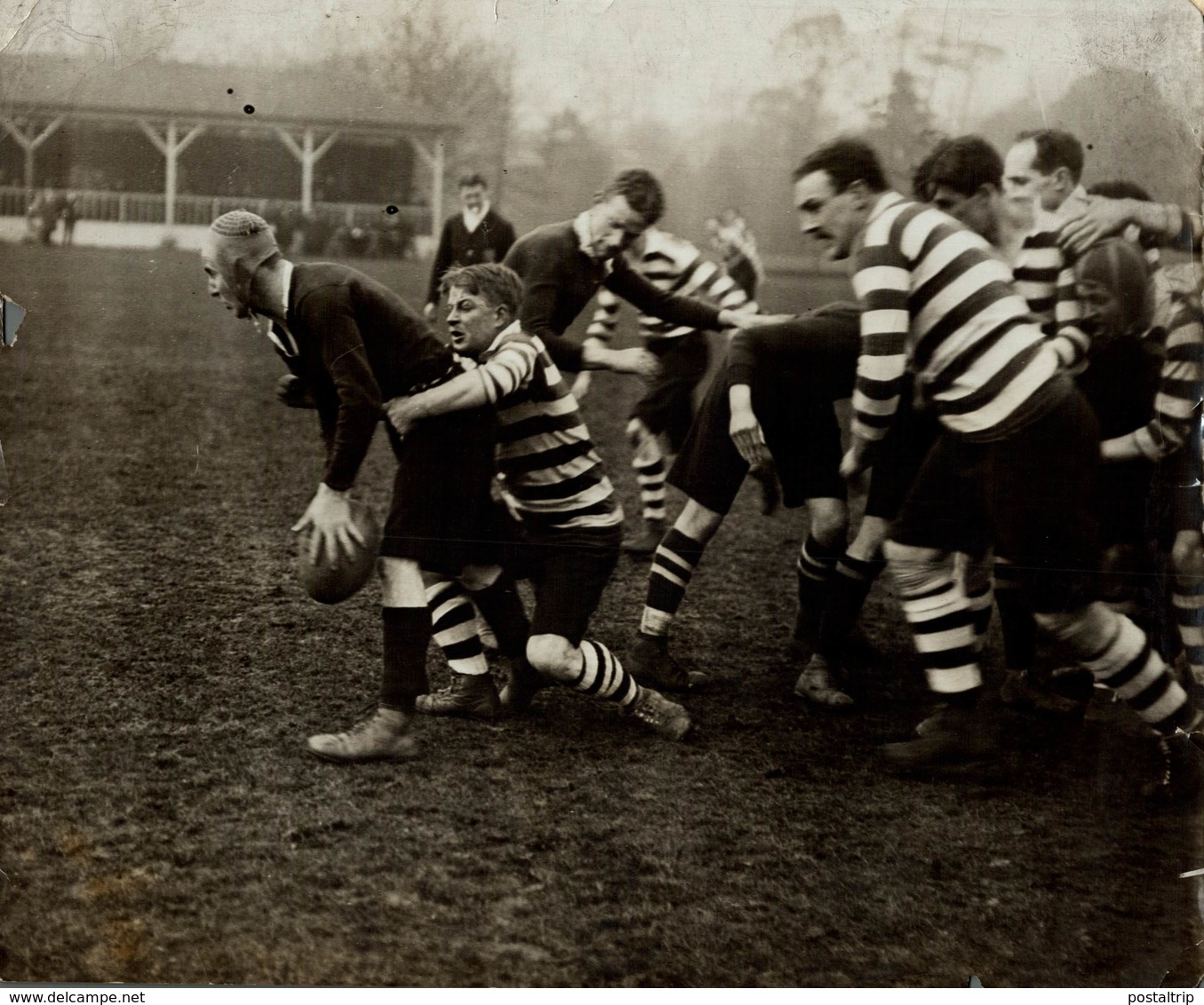 London Irish V London Scottish At Richmond   25* 20 CM Fonds Victor FORBIN 1864-1947 - Deportes