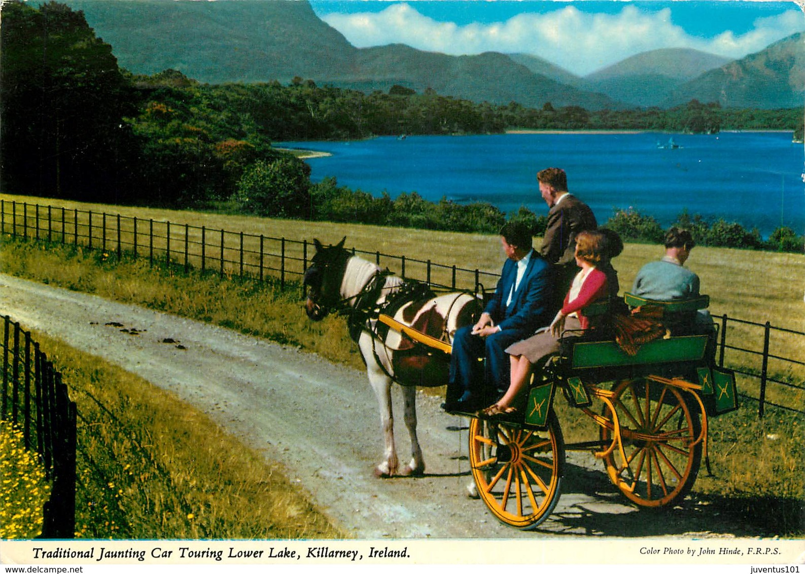 CPSM Traditional Jaunting Car Touring Lower Lake       L2841 - Autres & Non Classés